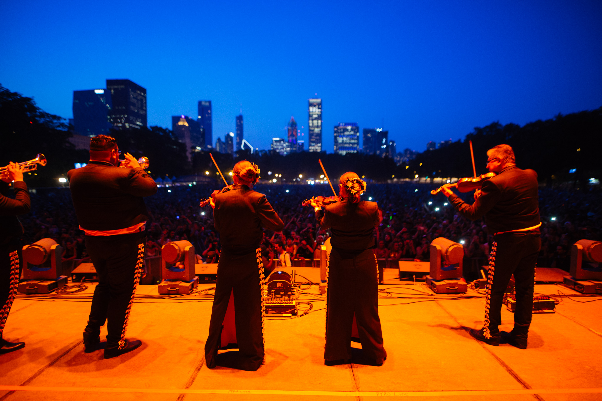 Mariachi Ameca performing at Lollapalooza